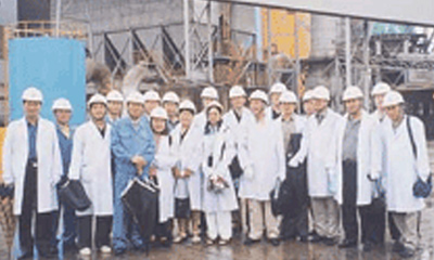 중국 양회산업 시찰단 공장 방문